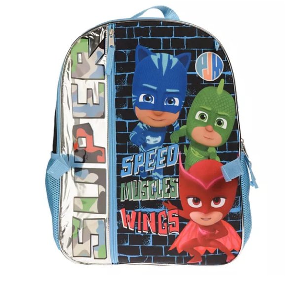 PJ Masks 5-Piece Backpack & Lunch Bag Set - NWT - Picture 3 of 4